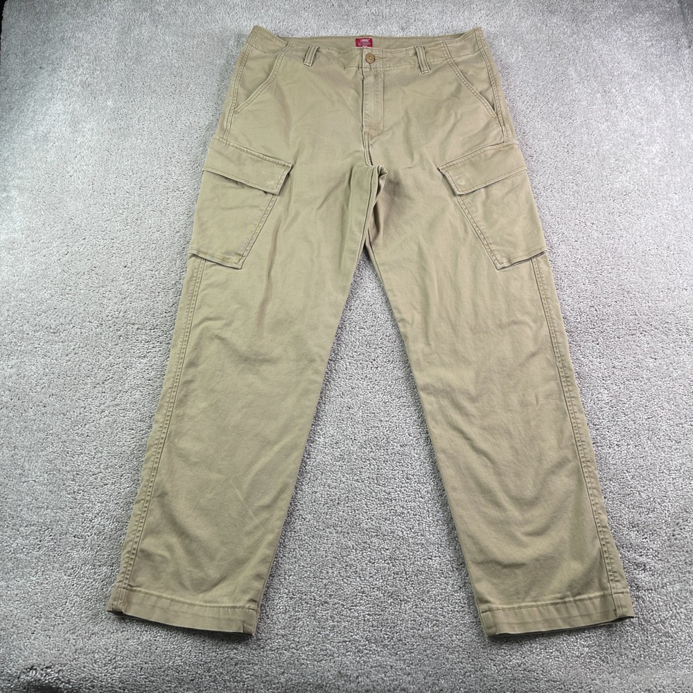 Levis Pants Men 34x32 Tan XX Cargo Tapered Utility Khaki Workwear Tactical